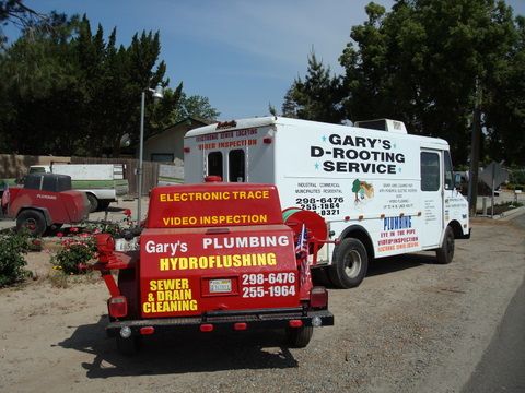 Service truck with hydro flusher, alot of plumbing