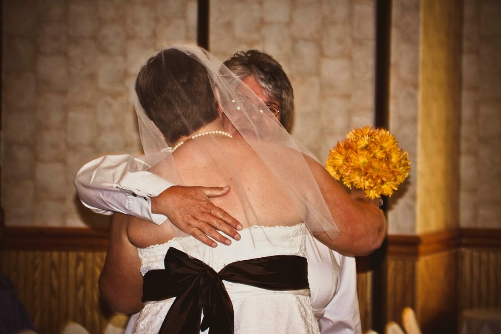 Bride and mom