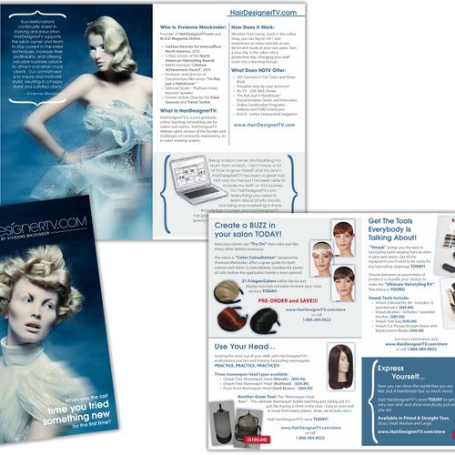 HairDesignerTV - 12pg catalog promoting new servic