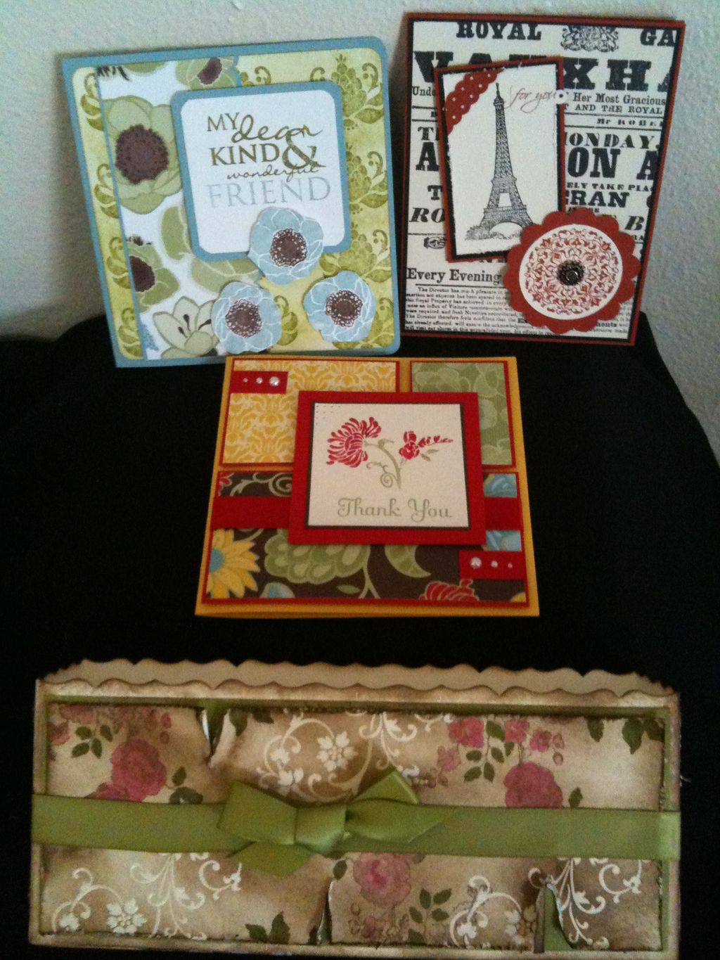 Cards and a project we made in Card Club