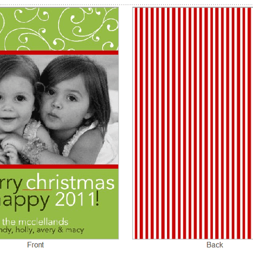 Check out this "invitation style" holiday card