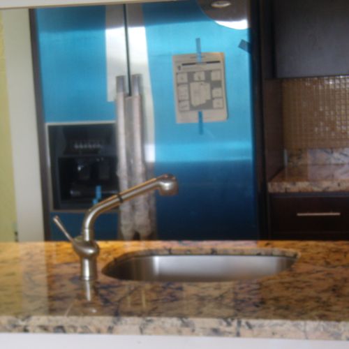 Granite Counter with Modern Sink and Faucet
