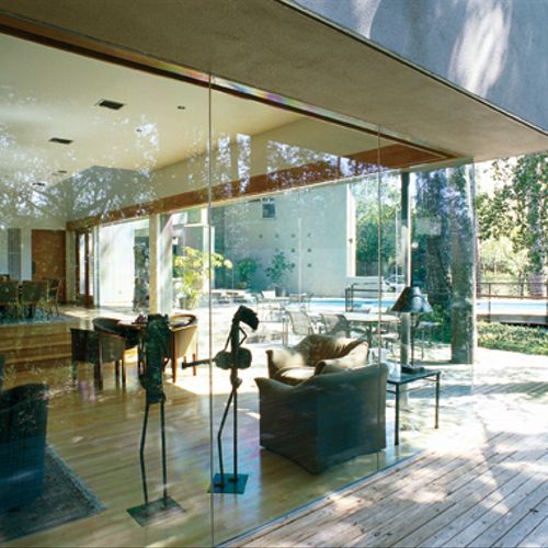 Glass house with V-KOOL "The Un-Tint Solution"