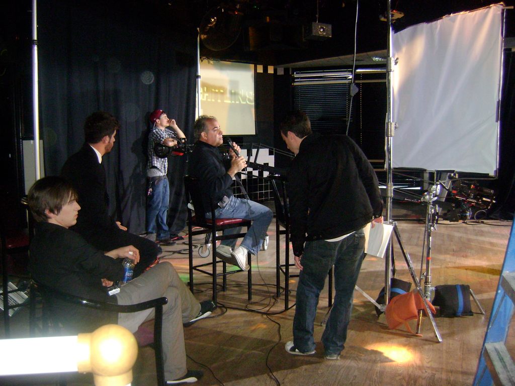 On the Set filming the Chilins, Music Video, "The 