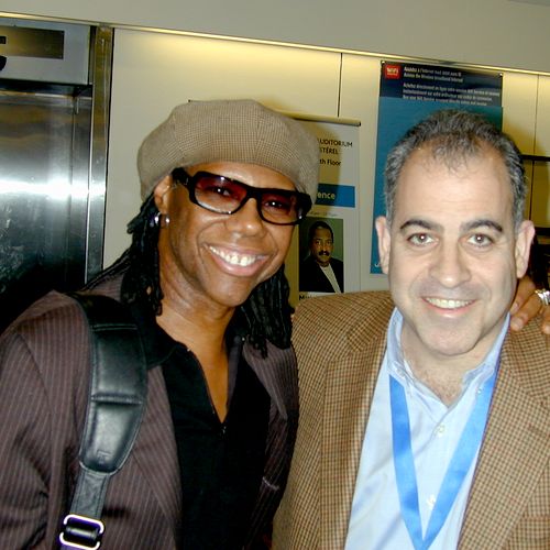With  Nile Rodgers in France.