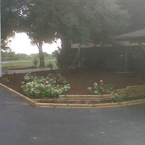 Landscaping Job in Anna. Re-did all of that.