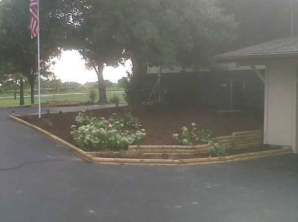 Landscaping Job in Anna. Re-did all of that.