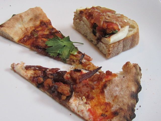 Artisan Pizza baked in a 900 degree oven and brusc