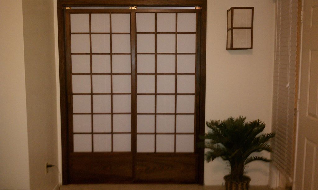Japanese Shoji doors, mahogany