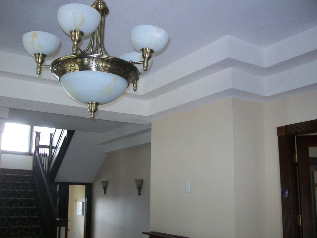 Trey ceilings and new light fixtures.