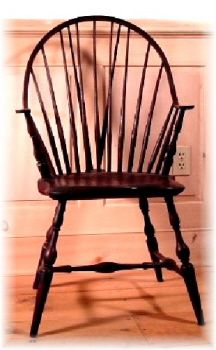 Continuous arm Windsor armchair