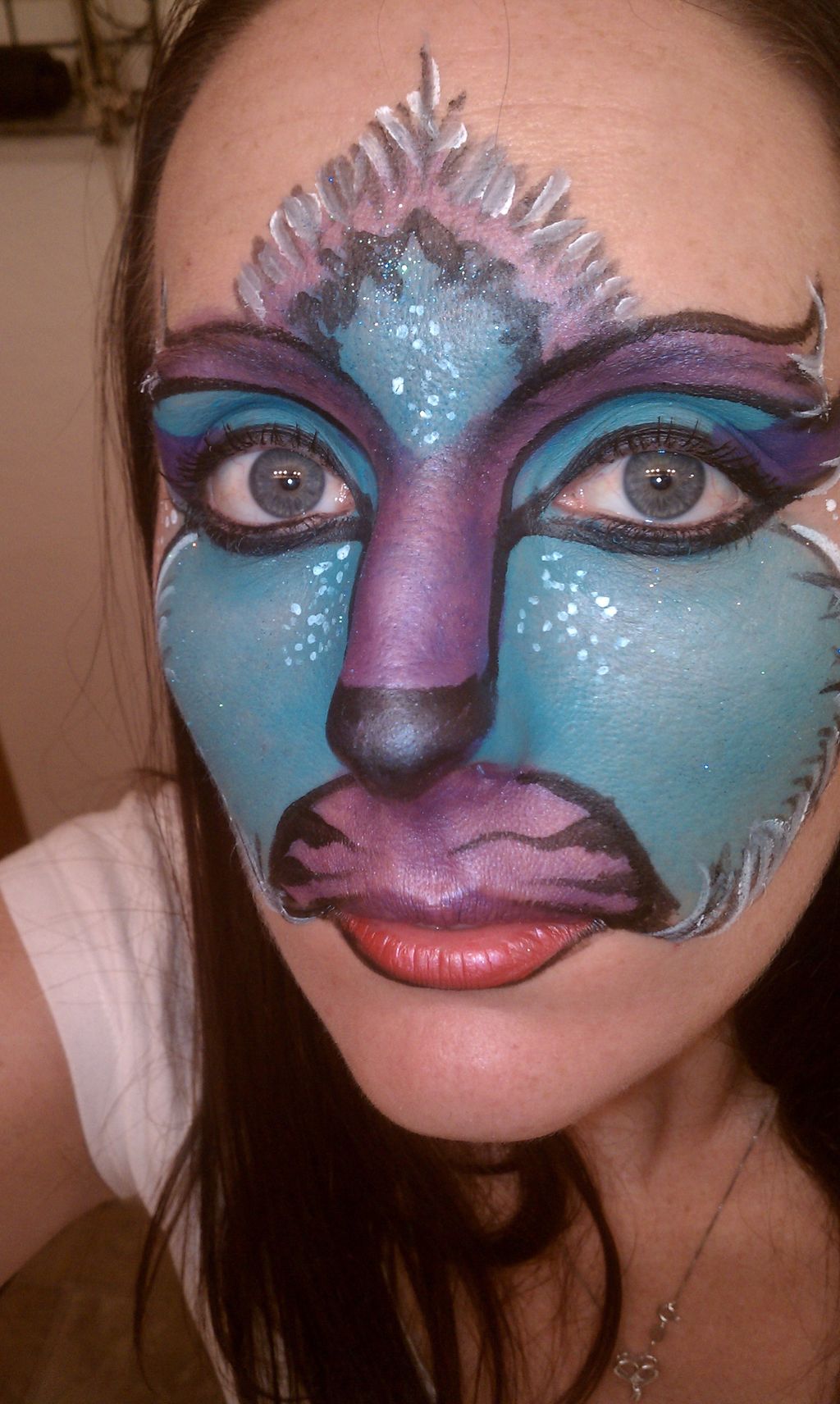 Feathers Face Painting