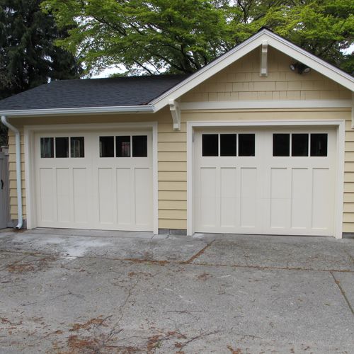 New garage constructed in Queen Anne area of Seatt