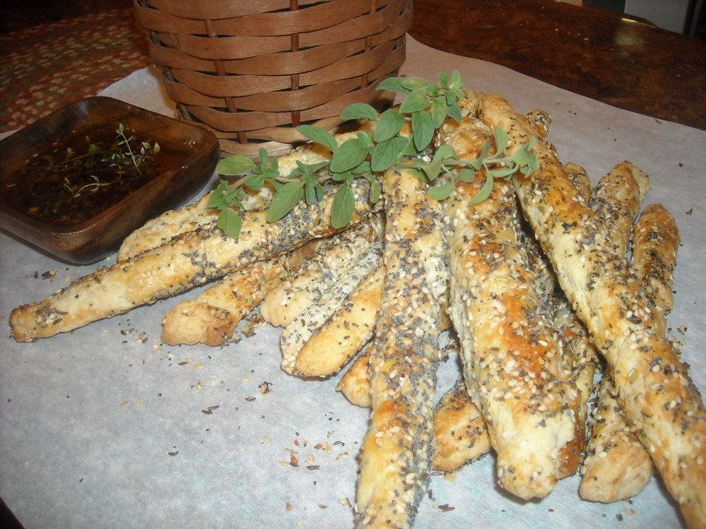 Homemade Seeded
Breadsticks.