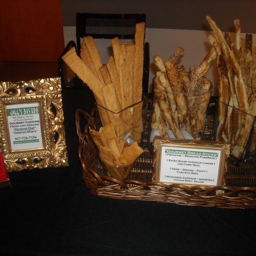 Cheddar-Cornmeal Straws
Pancetta-Italian Sticks