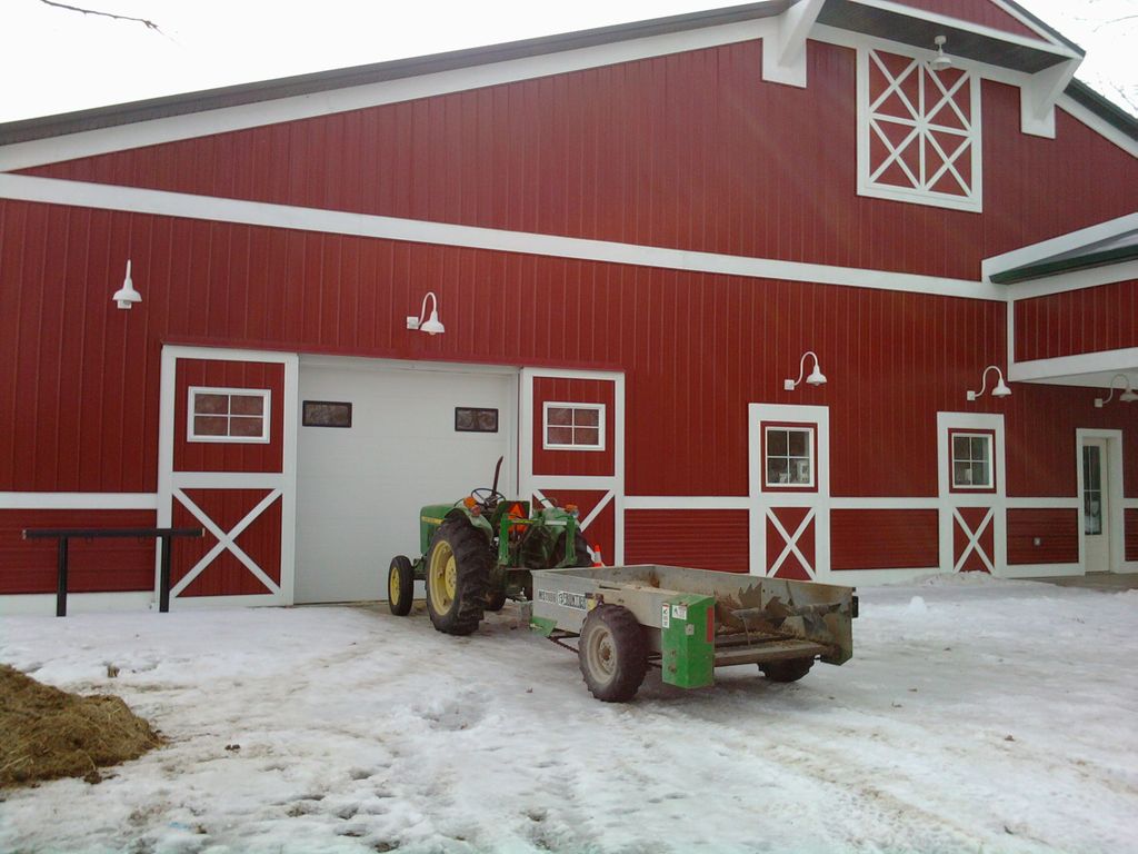 New garage door to replace sliding doors on a larg