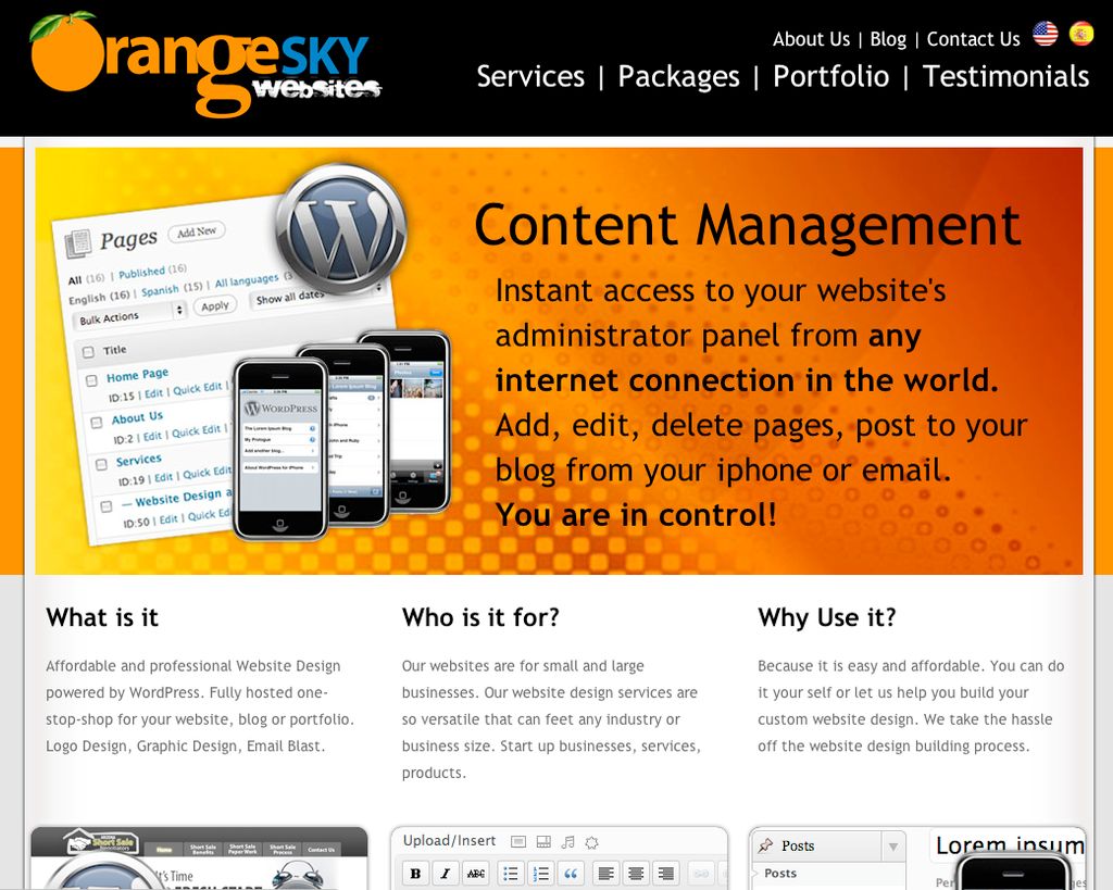 OrangeSky Websites