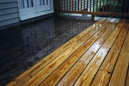 Deck Restoration: Wood structures are subject to a