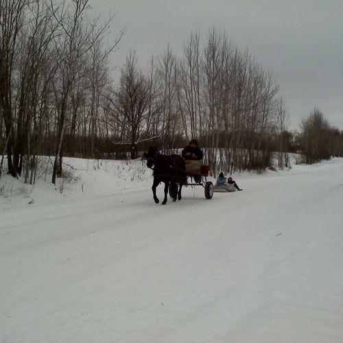 Redneck snowmobiling January 2011