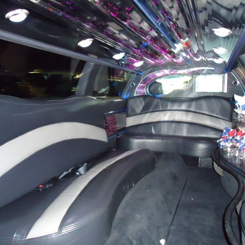 The Inside of 10Pax Limo