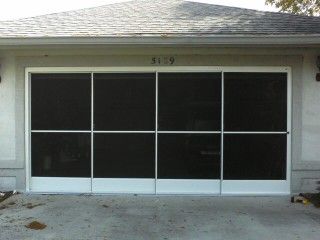 A screened garage door unit. What a great way to a
