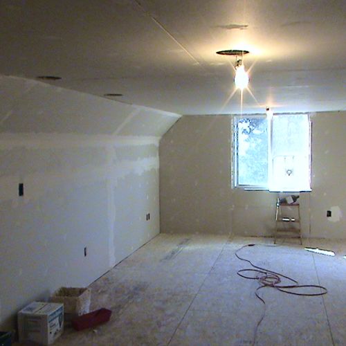 one of many drywall projects