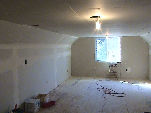 one of many drywall projects
