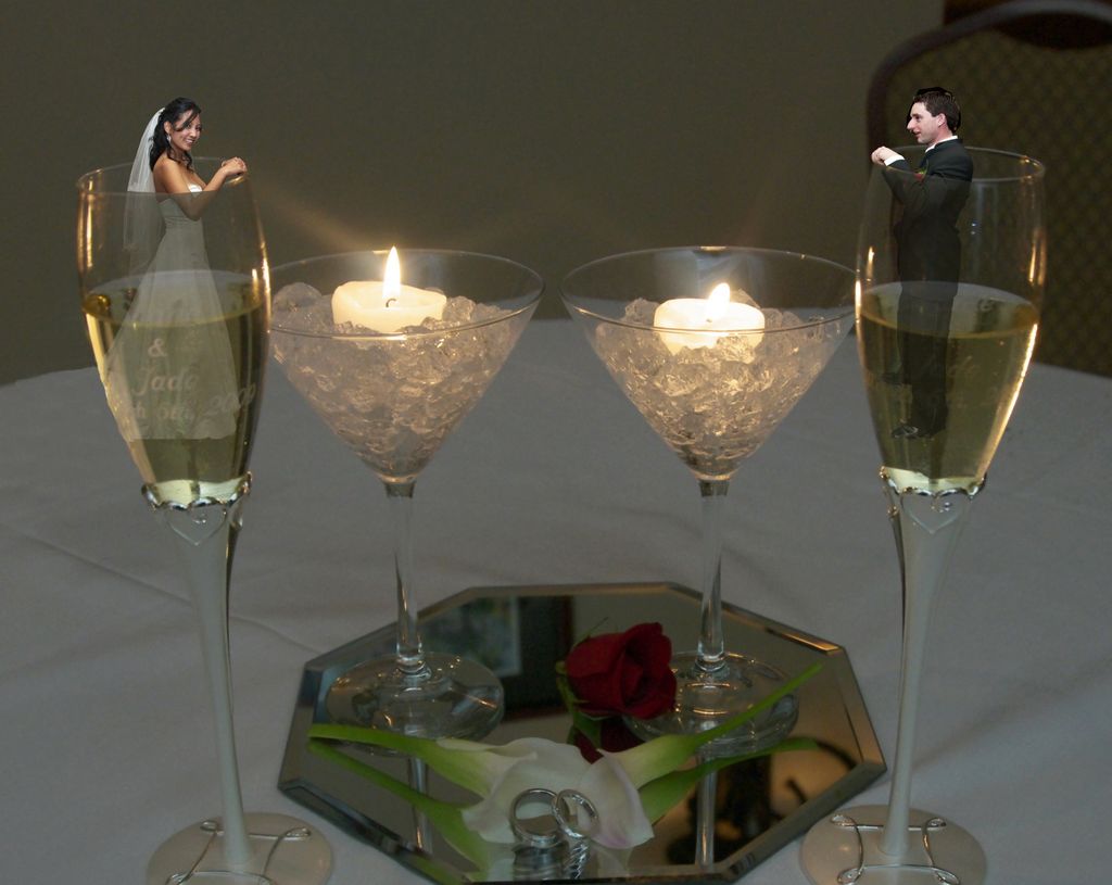 Couple in Toasting Flutes
