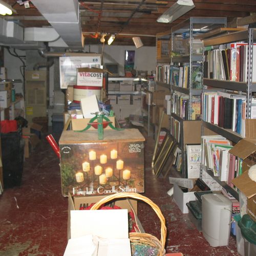 Liz's basement:  Before