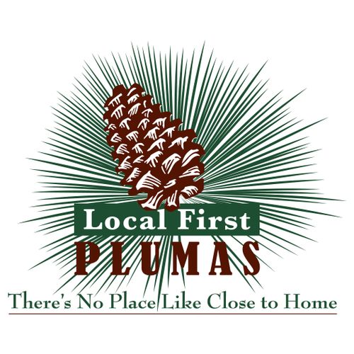 Logo for Plumas County Local First Campaign