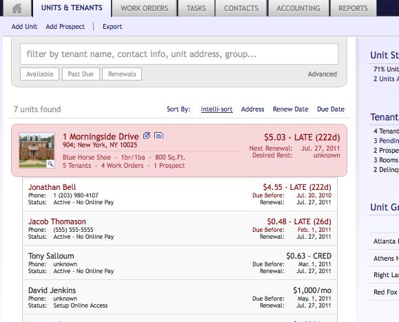 Track all search your units in one lively spot! Wi