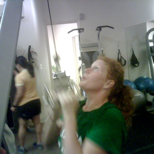 Annie working out at Trainer Scott's Personal Trai