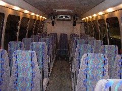 Inside a coach