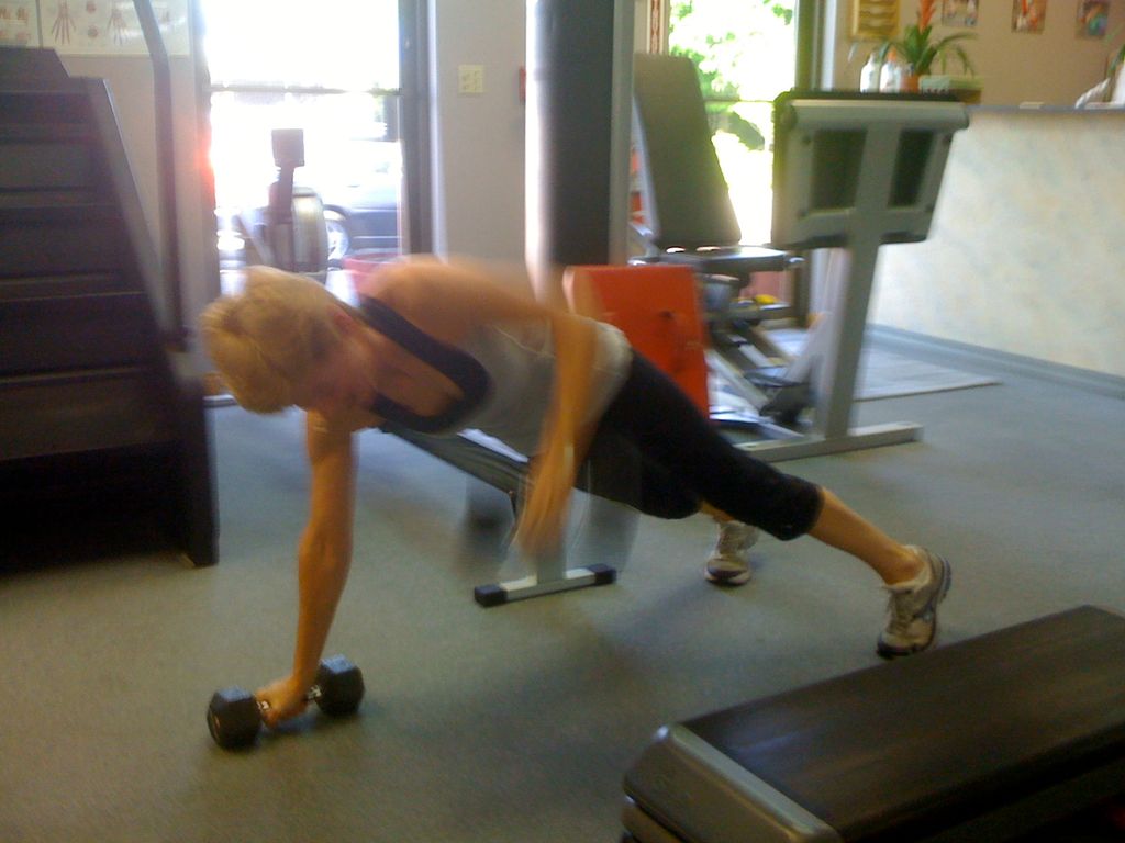 Working Back and Core with Dumbbells