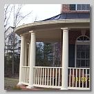 Gutters on Rounded Front Porch