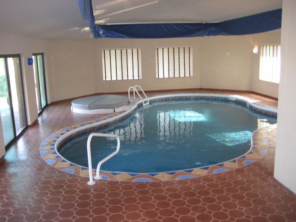 Indoor Pool Deck with Custom Border
