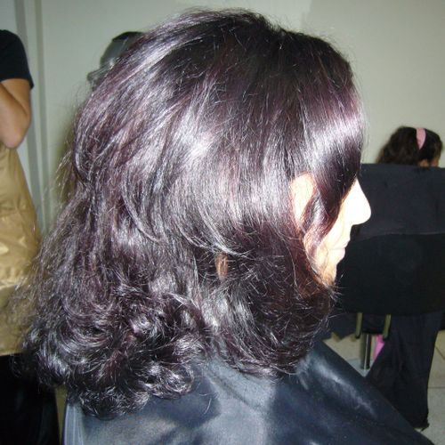 cut, color and deep conditioning service.