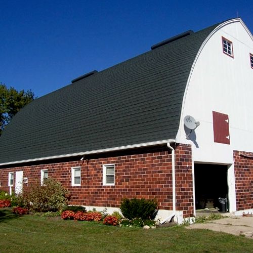 Stone Coated Metal Roofing on this barn. We have S