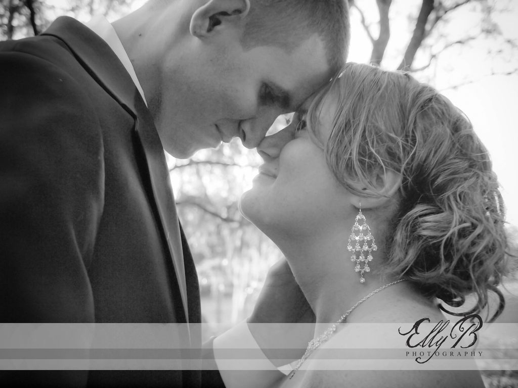 Candice and Austin on their wedding day.