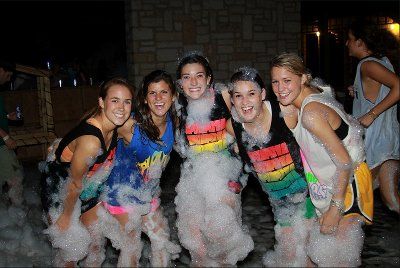 Spinning at Foam Party in San Antonio