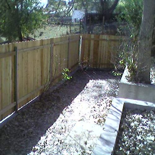 New fence using steel postmaster posts