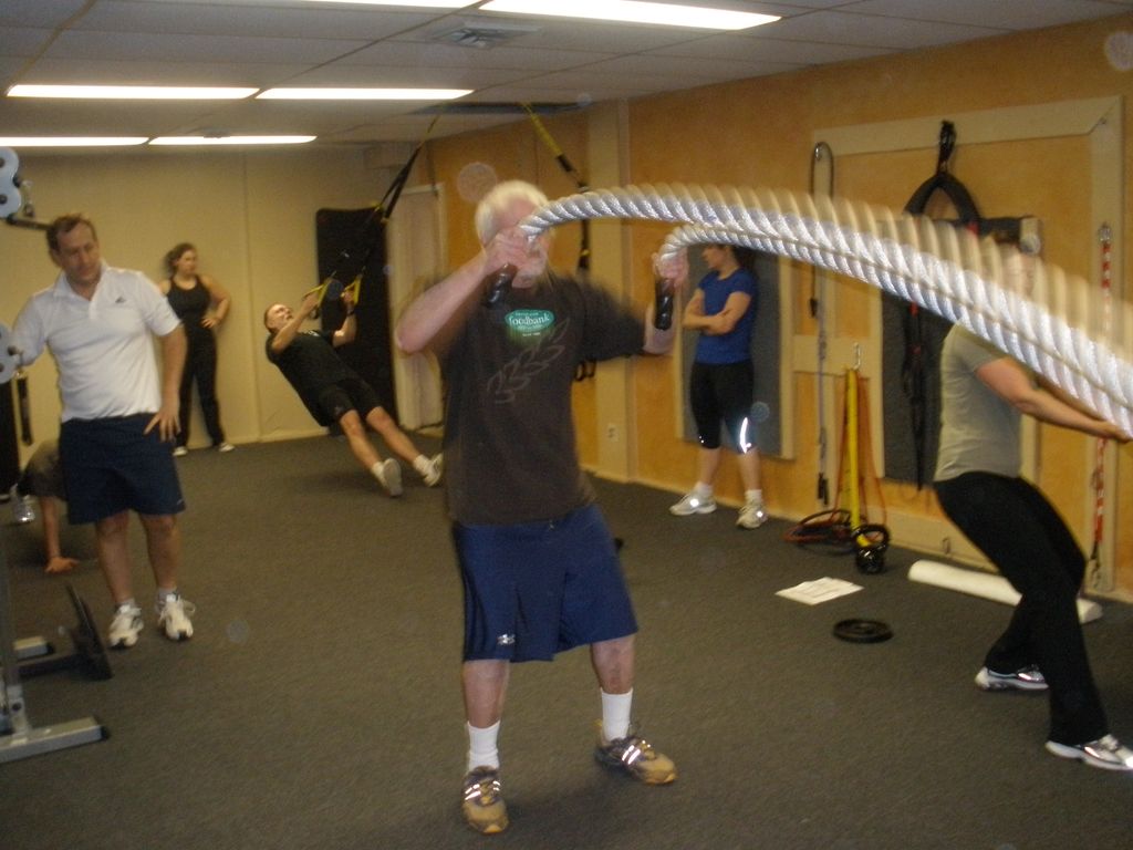 Working the ropes!