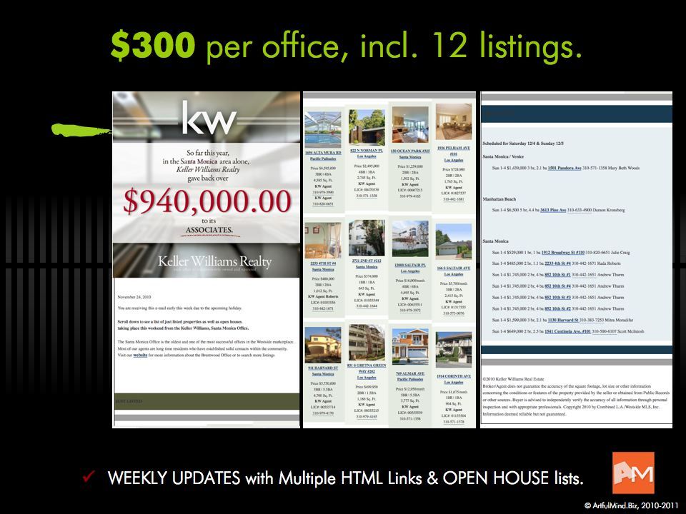 WEEKLY EMAIL UPDATES with Multiple HTML Links & Op