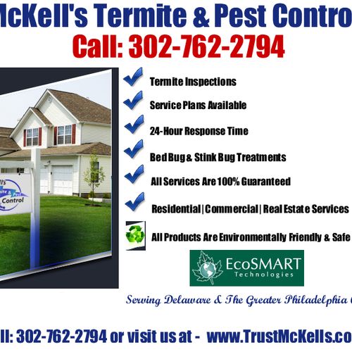 McKell's Termite & Pest Control is your Delaware P
