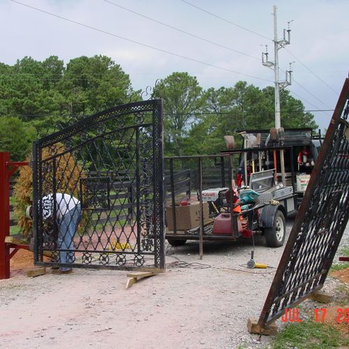 The Gate Doctor installed a set of gates for  part