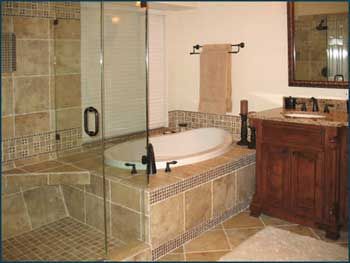 A bathroom after the renovation