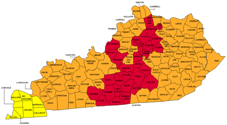 Kentucky Radon Potential Map