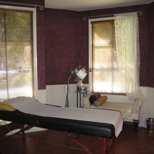 Comfortable and private treatment rooms.