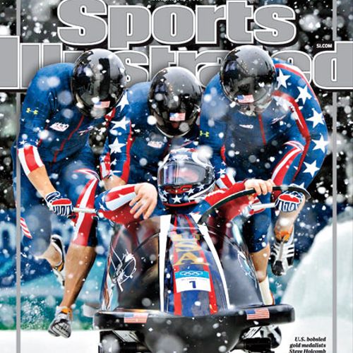 Steve and his team on the cover of Sports Illustra