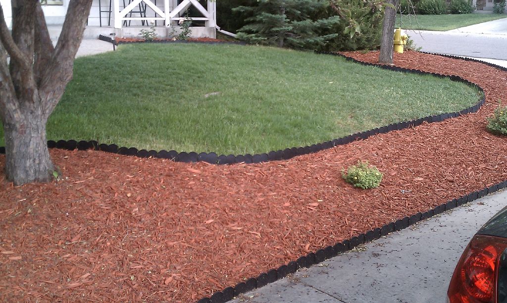 New border with mulch